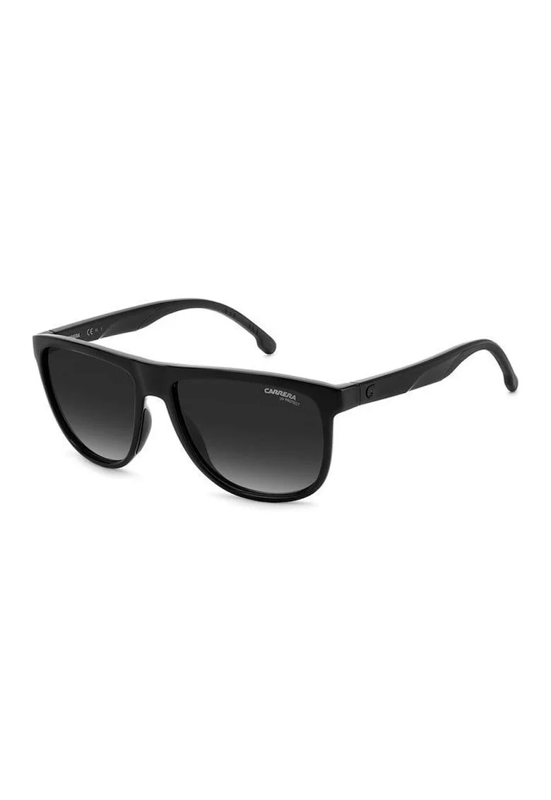 Ochelari de soare patrati cu logo1, Negru