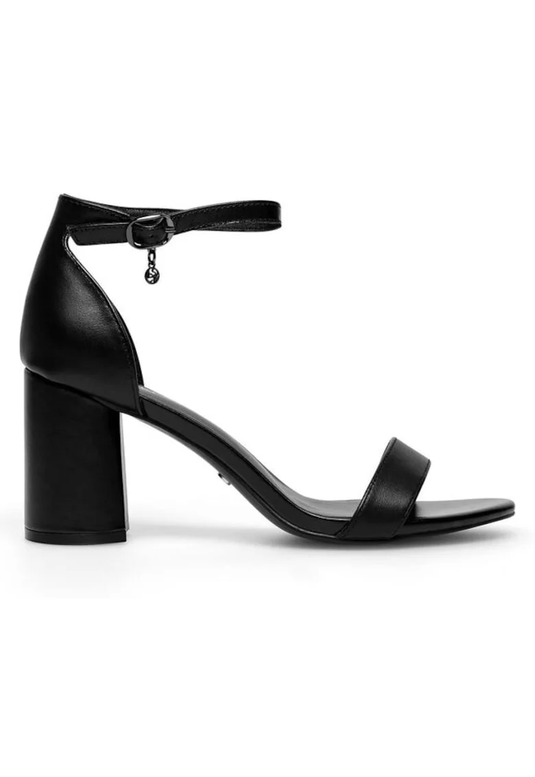 Sandale dama,  590558863378536, Piele naturala, Negru