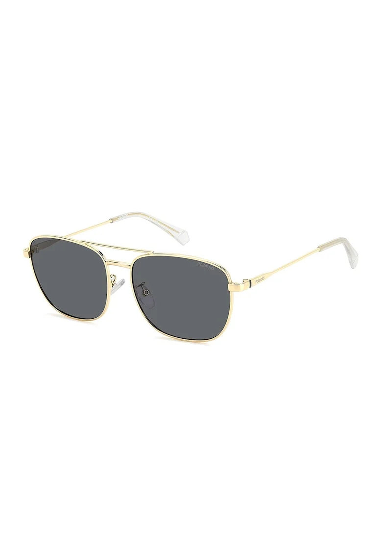 Ochelari de soare aviator cu lentile polarizate, Auriu/Gri antracit
