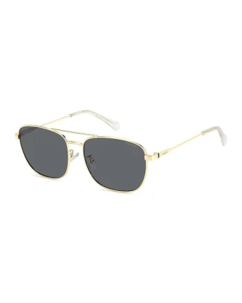 Ochelari de soare aviator cu lentile polarizate, Auriu/Gri antracit