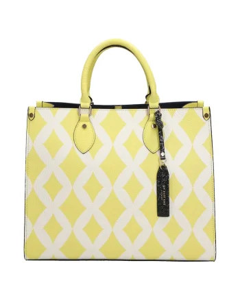 Geanta tote de piele cu model 37655