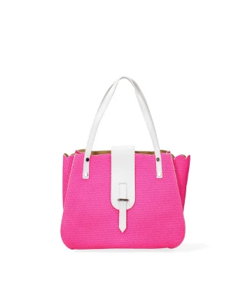 Geanta cu aspect texturat, Fucsia