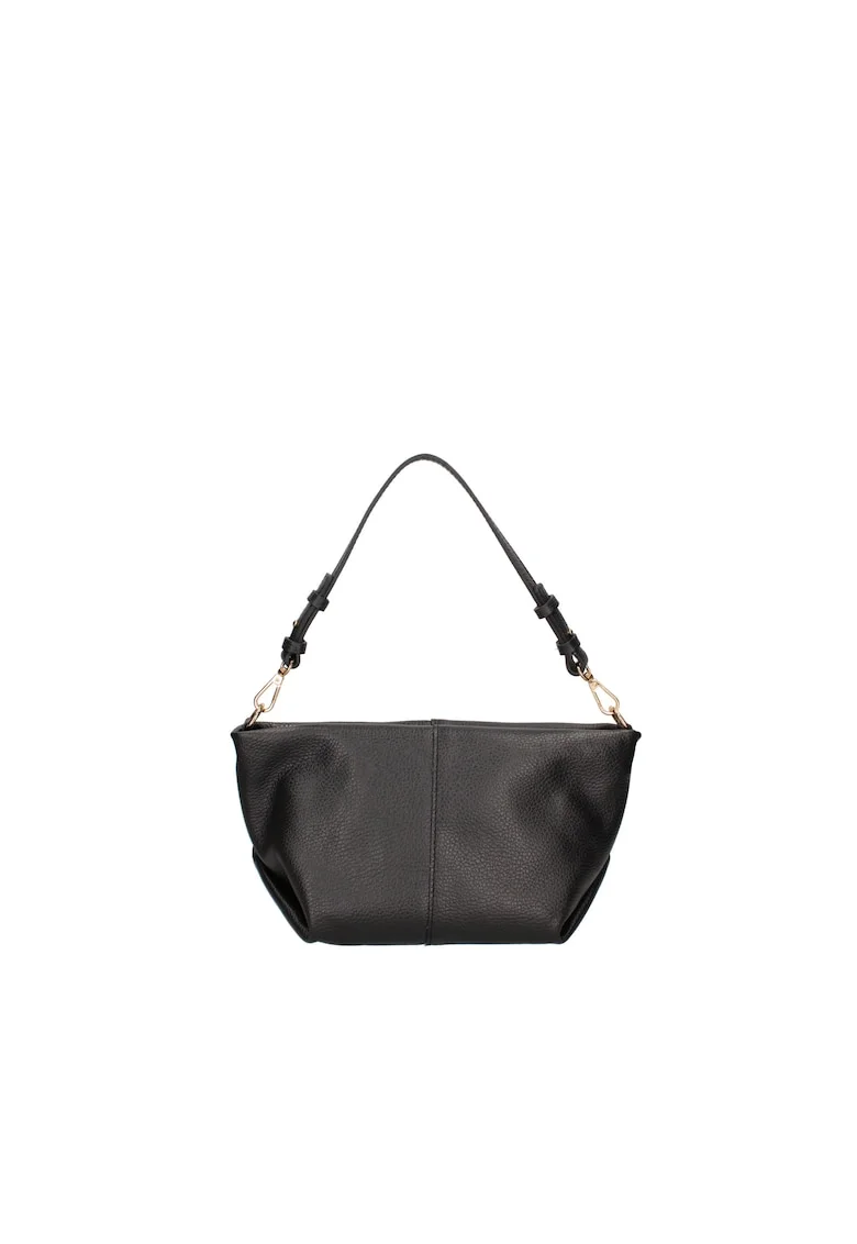 Geanta hobo din piele, Negru