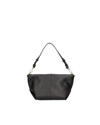 Geanta hobo din piele, Negru