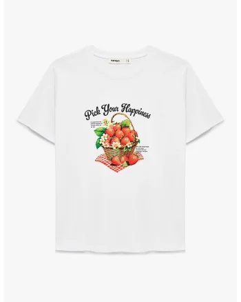Tricou regular-fit, Alb/Coral