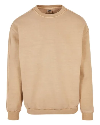 Bluza de trening din bumbac cu model uni, Bej