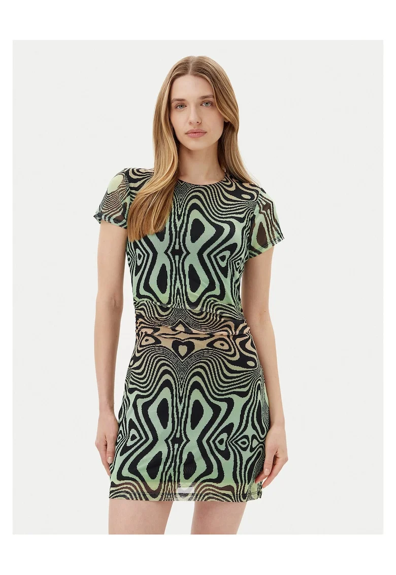 Rochie casual dama  colorata, fabricatie de calitate