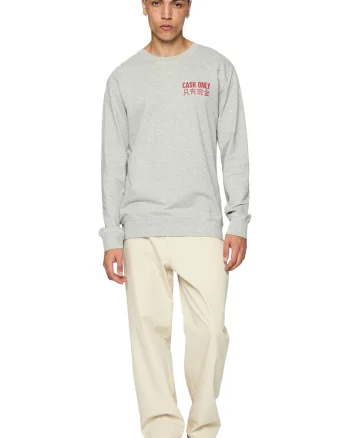 Bluza de trening cu imprimeu text, Gri