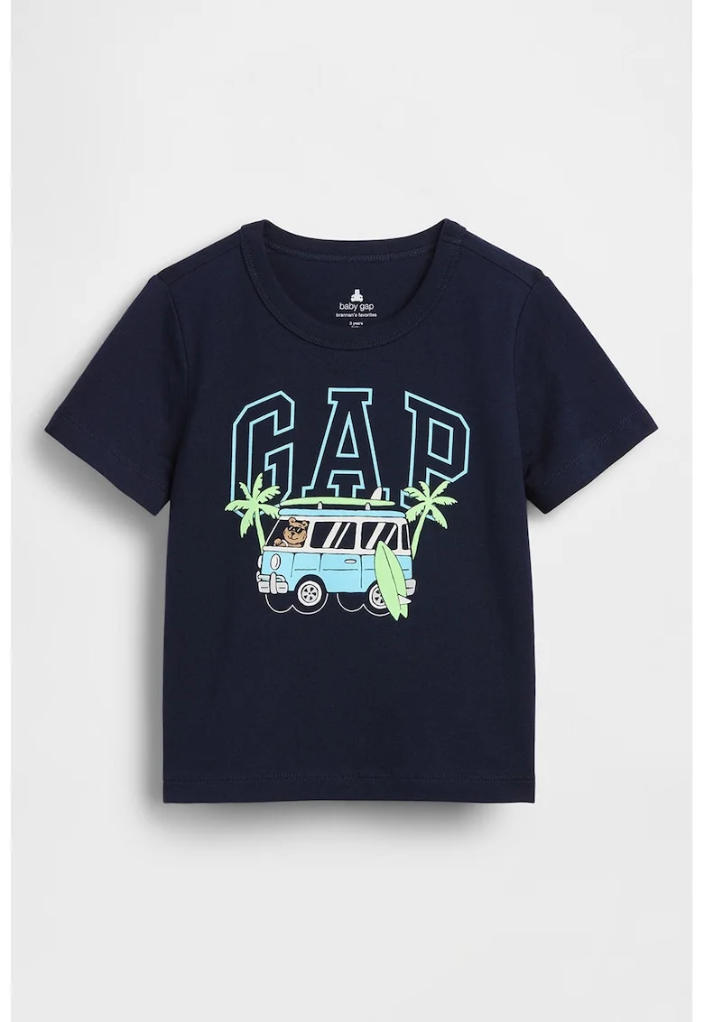 Tricou regular fit cu imprimeu grafic, Bleumarin