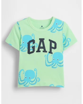 Tricou regular fit cu imprimeu grafic, Verde/Albastru