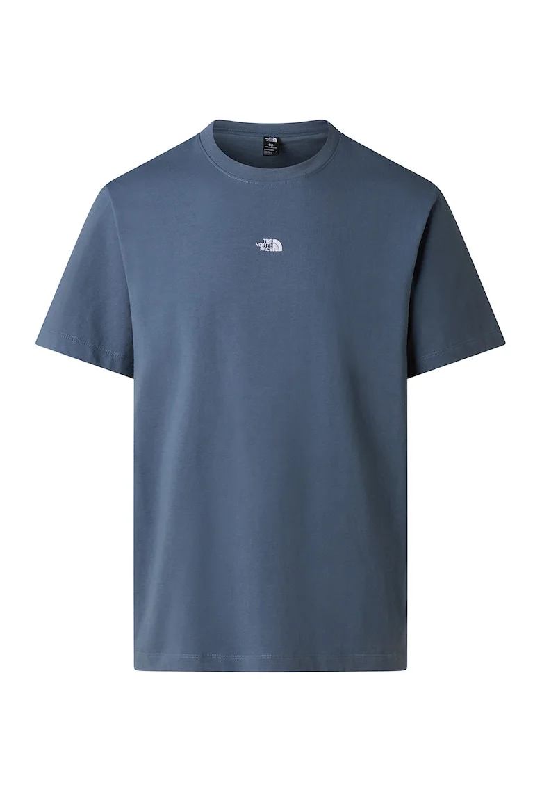 Tricou relaxed fit cu logo discret, Albastru inchis