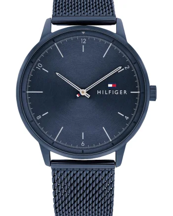 Ceas quartz cu bratara cu model plasa, - 654775, Bleumarin