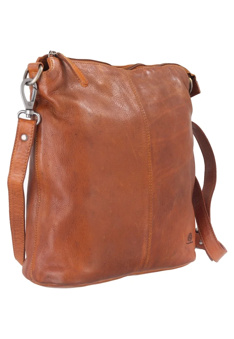 Geanta umar dama piele naturala coniac 32 x 31 cm, Torro Lavado,