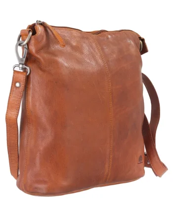Geanta umar dama piele naturala coniac 32 x 31 cm, Torro Lavado,