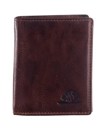 Portofel barbati piele naturala maro 8 x 10 cm, Rugged,