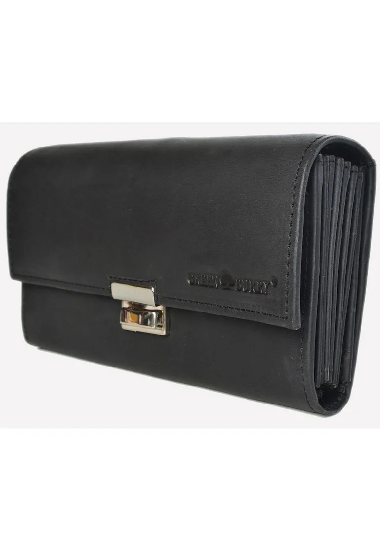 Portofel pentru ospatar unisex piele naturala negru 17.5 x 9.5 x 4.5 cm, Vintage Black,