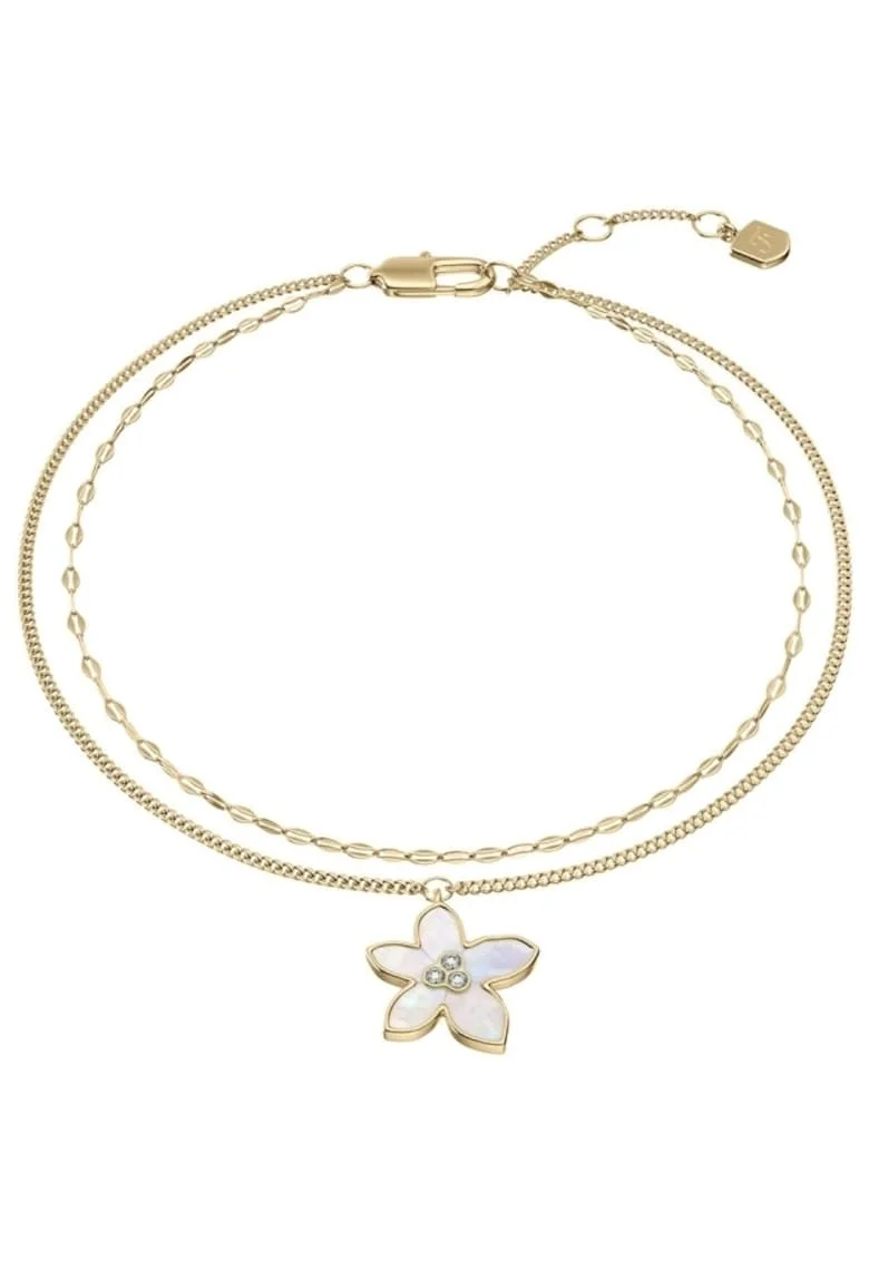 Bratara  Harlow cu cubic zirconia si sidef JF04971710, Auriu