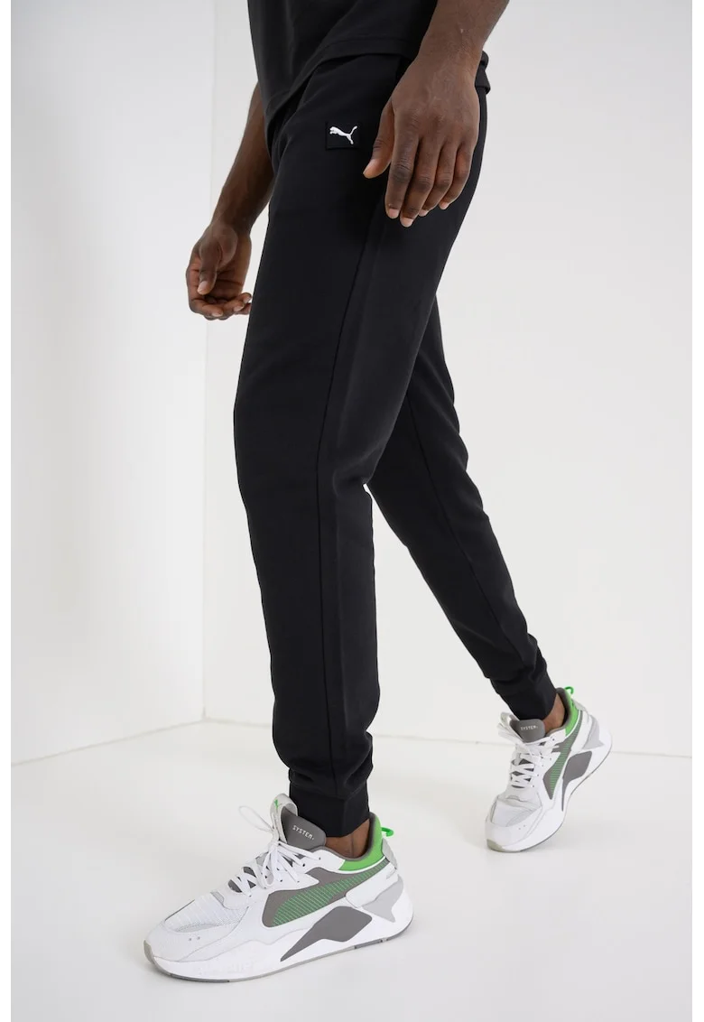 Pantaloni de trening regular fit cu buzunare Ess Elevated, Negru
