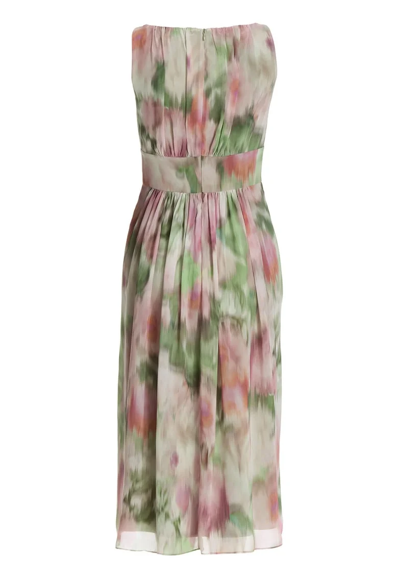 Rochie de cocktail,  colorat, poliester, fermoar
