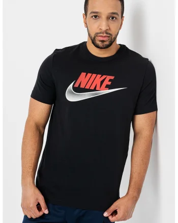 Tricou regular fit cu logo Futura, Negru