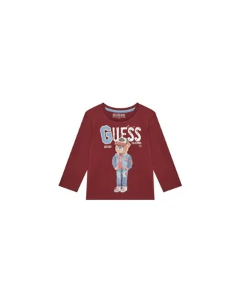 Bluza cu imprimeu, cu maneci lungi 736561, Visiniu