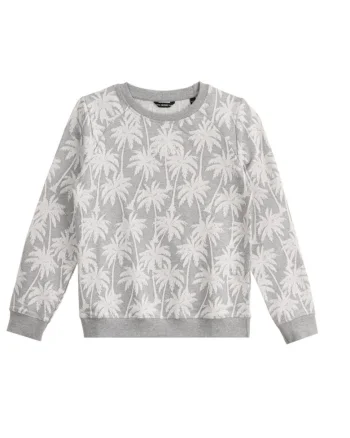 Bluzon cu imprimeu tropical,