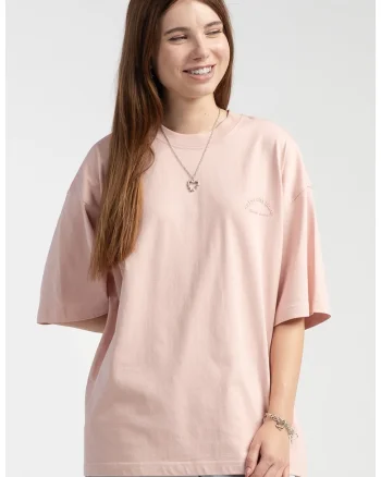 Tricou supradimensionat cu decolteu la baza gatului