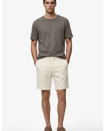 Tricou cu decolteu rotund, Gri inchis