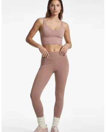 Colanti slim-fit cu talie inalta, Maro camel