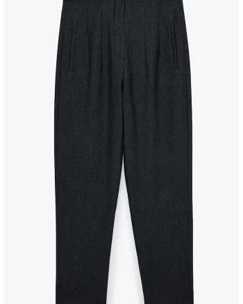 Pantaloni slim fit cu talie inalta, Albastru ultramarin