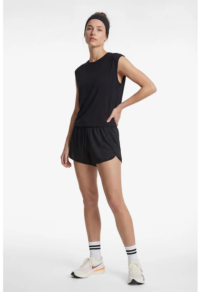 Pantaloni scurti lejeri din amestec de modal, Negru