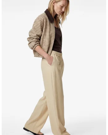 Pantaloni cu buzunare oblice, Bej
