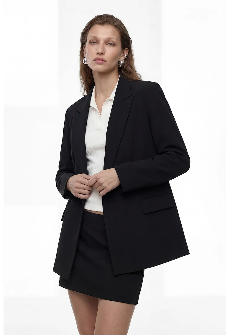 Fusta mini dreapta, Negru