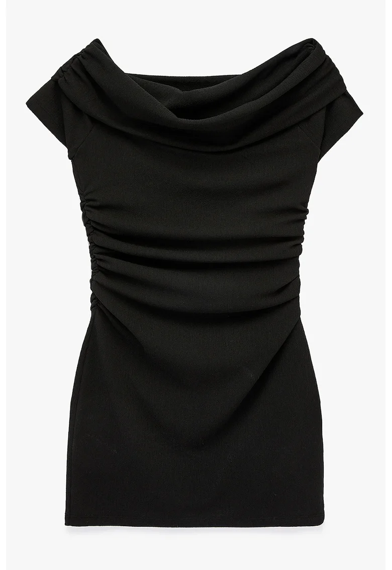 Rochie scurta cambrata, Negru