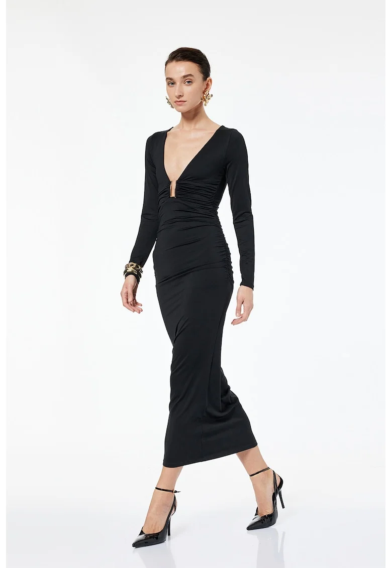 Rochie cu maneci lungi, Negru