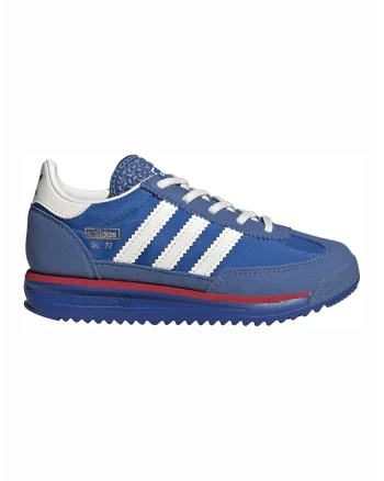 Pantofi sport SL 72 RS cu insertii din plasa, Alb/Albastru