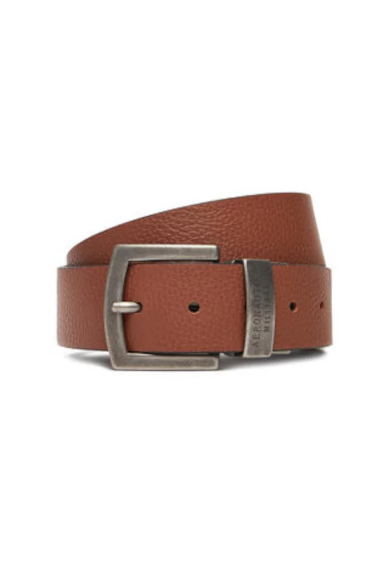 Centura barbati,  305685131, piele naturala, multicolor, Maro