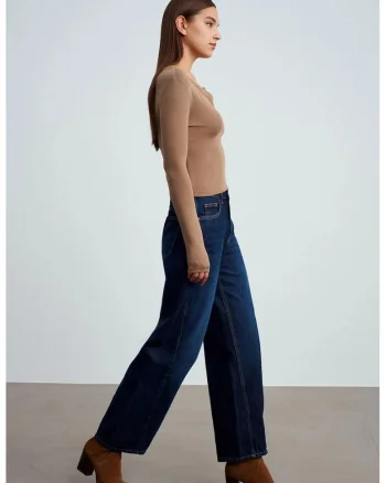 Bluze dama,  bluza cu maneca lunga, casual, maro camel, jerseu,