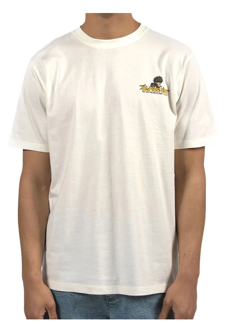 Tricou cu decolteu la baza gatului si imprimeu