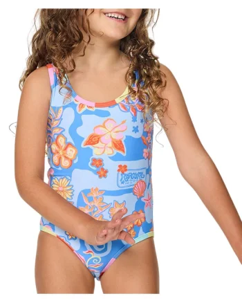 Costum de baie reversibil cu imprimeu