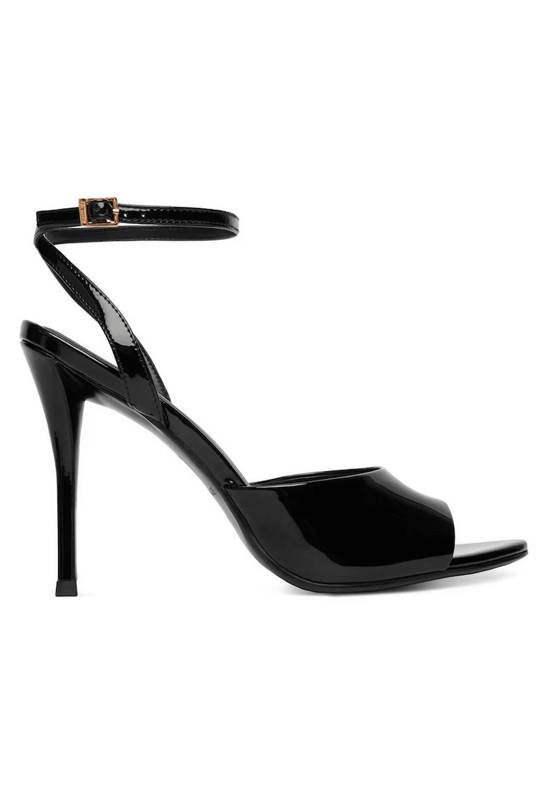 Sandale dama,  piele naturala, negru,