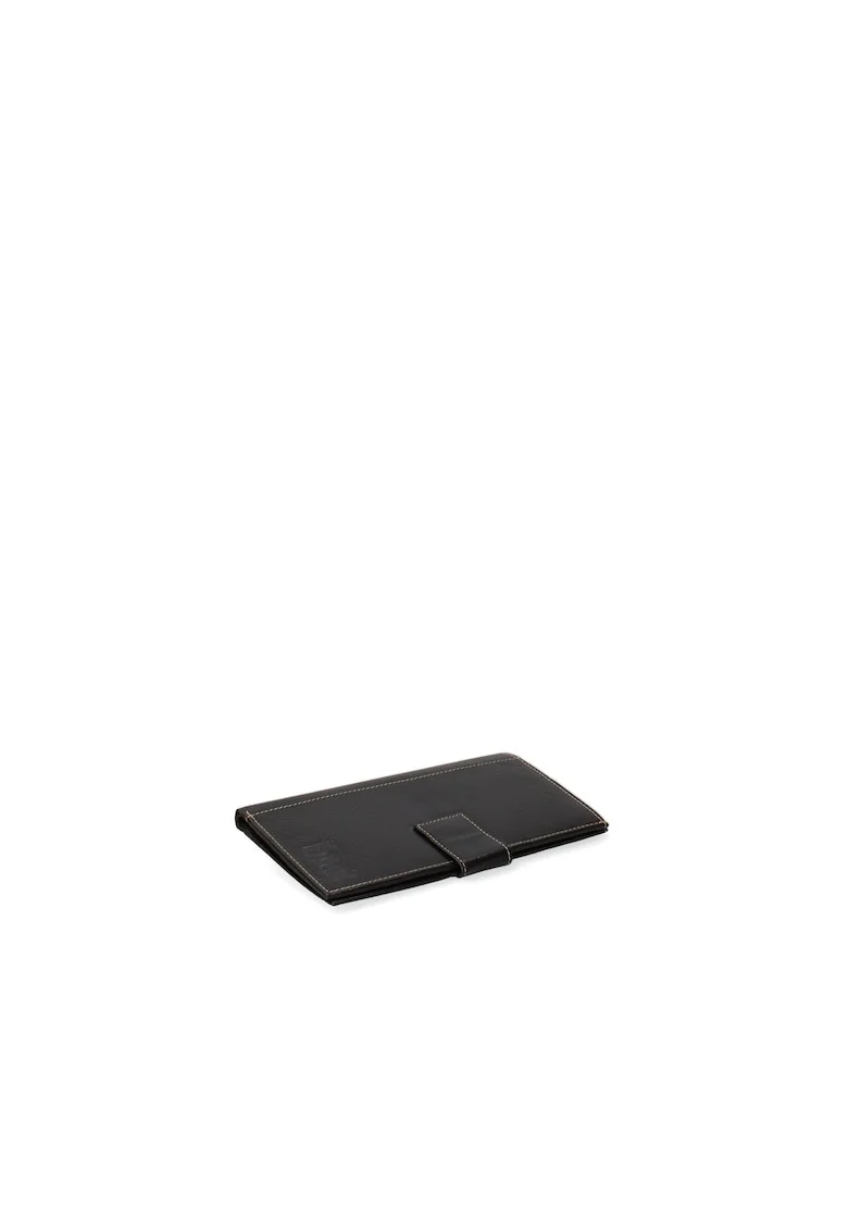 Portofel unisex din piele, Negru