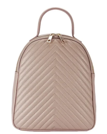 Rucsac roz  din piele naturala 8955 121