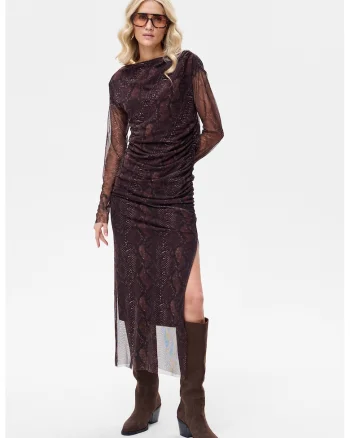Rochie cu slit lateral adanc Minelli