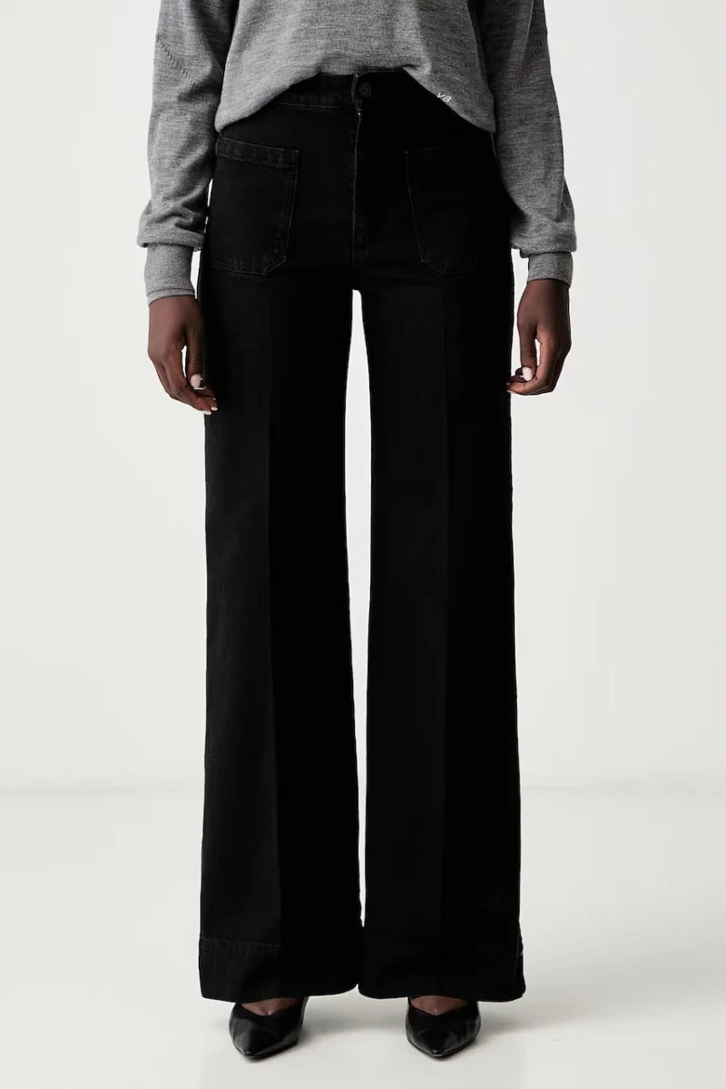 Victoria Beckham blugi wide leg pentru femei Alina