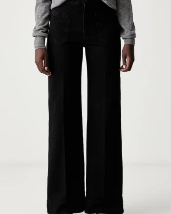 Victoria Beckham blugi wide leg pentru femei Alina
