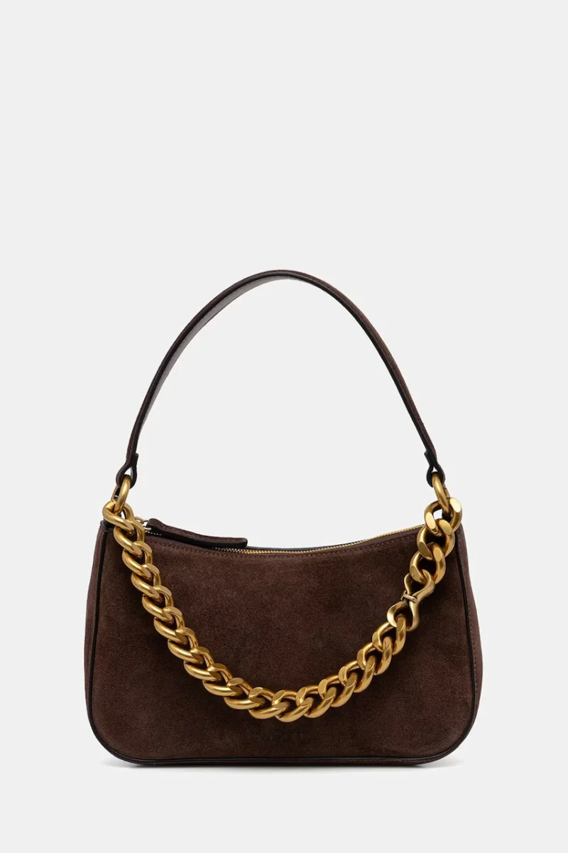 Twinset hobo bag pentru femei din piele întoarsă