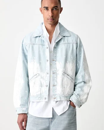 MM6 Maison Margiela geacă de blugi pentru bărbați din denim