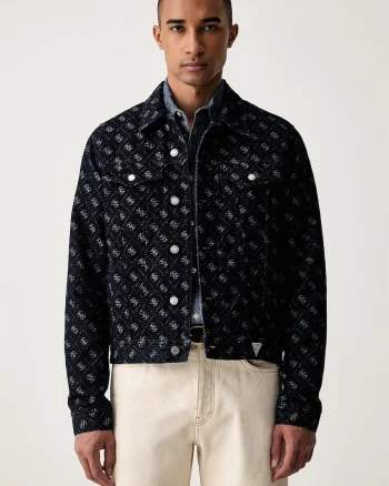 Guess geacă de blugi pentru bărbați DILLON