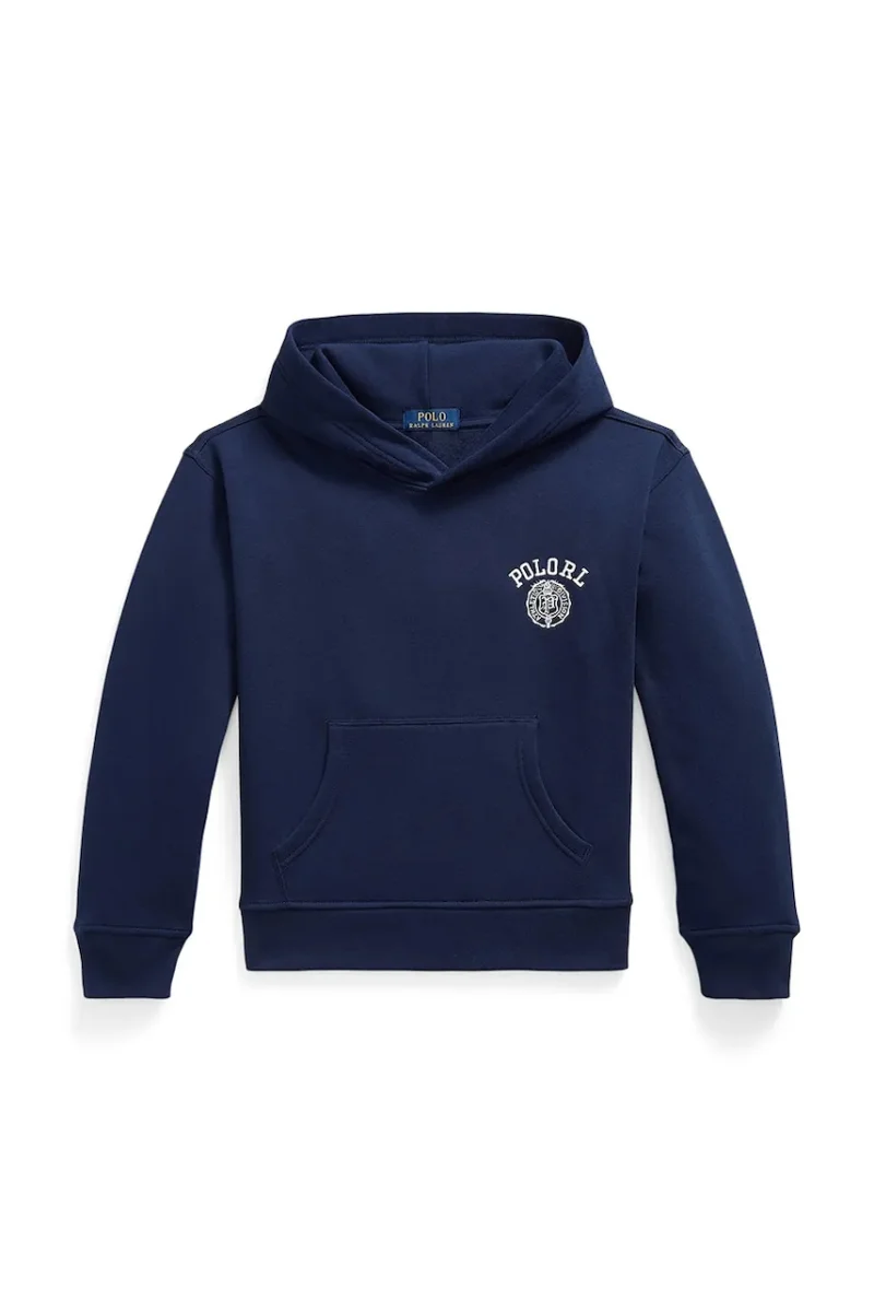 Polo Ralph Lauren hanorac cu glugă pentru copii cu bumbac